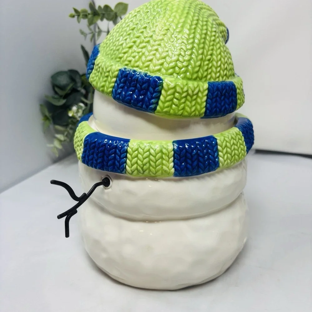 Scentsy Cookie Jar Snowman Hostess Gift Retired Decor 11
